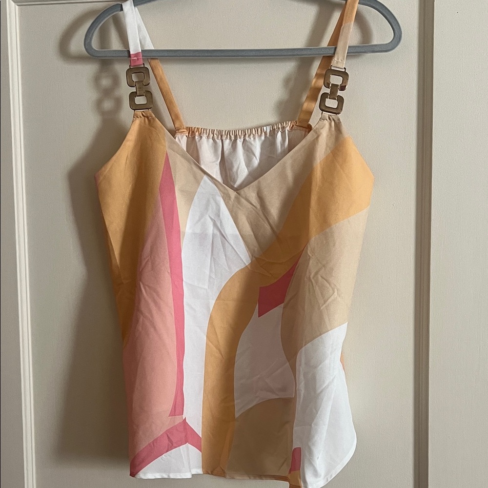 SHEIN Colorful Geometric Tank Top